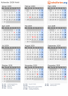 Kalender 2039 mit Ferien und Feiertagen Haiti