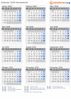 Kalender 2039 mit Ferien und Feiertagen Kambodscha