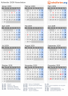 Kalender 2039 mit Ferien und Feiertagen Kasachstan