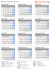 Kalender 2039 mit Ferien und Feiertagen San Marino