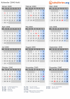 Kalender 2040 mit Ferien und Feiertagen Haiti