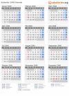 Kalender 2040 mit Ferien und Feiertagen Kanada