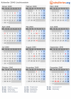 Kalender 2040 mit Ferien und Feiertagen Liechtenstein