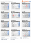 Kalender 2040 mit Ferien und Feiertagen Weißrussland