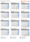 Kalender 2041 mit Ferien und Feiertagen Finnland