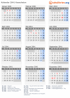 Kalender 2041 mit Ferien und Feiertagen Kasachstan