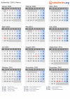 Kalender 2041 mit Ferien und Feiertagen Polen