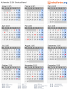 Kalender 2105 mit Ferien und Feiertagen Deutschland